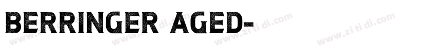 berringer aged字体转换
